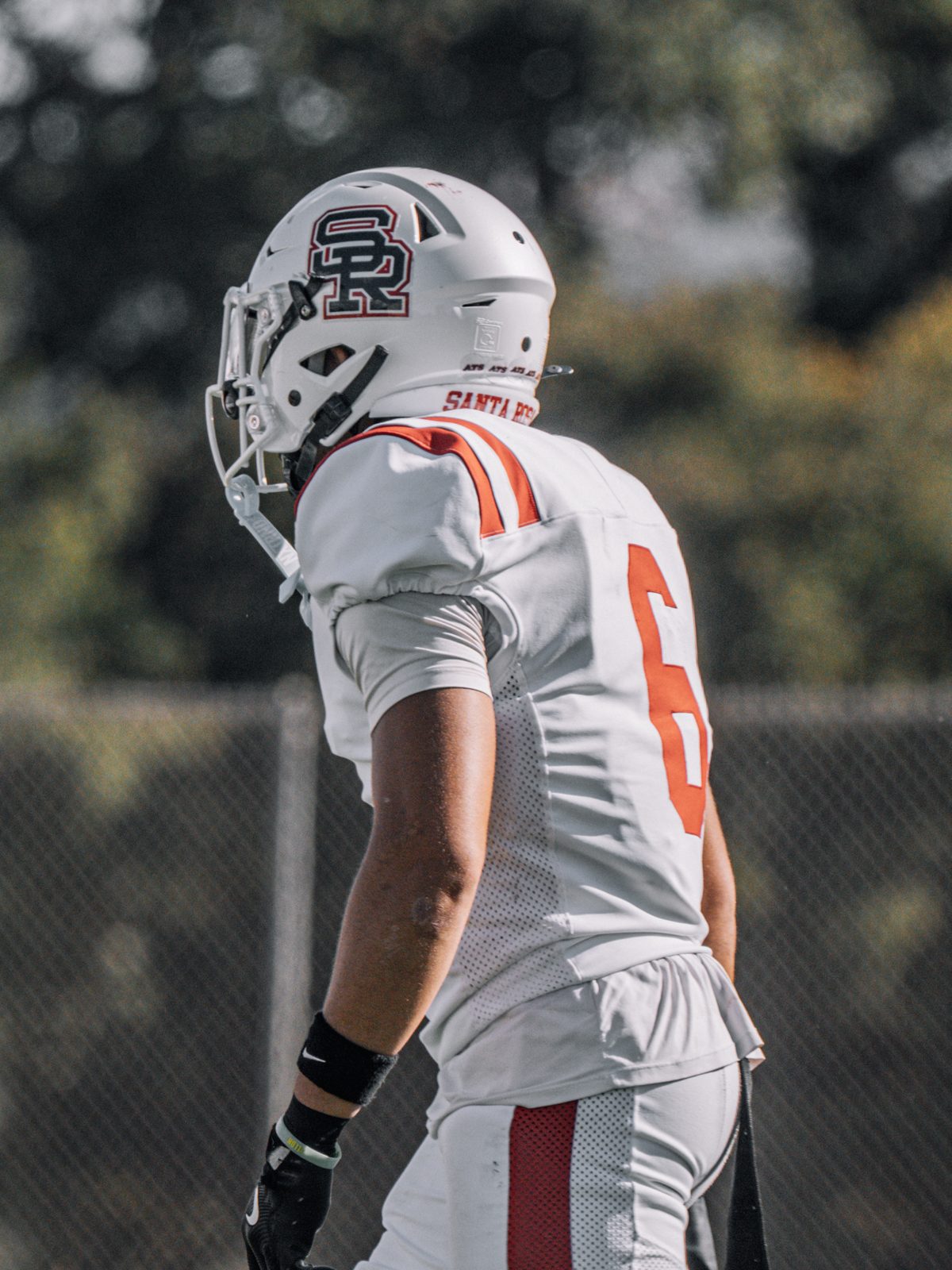 Butte College football player on the field